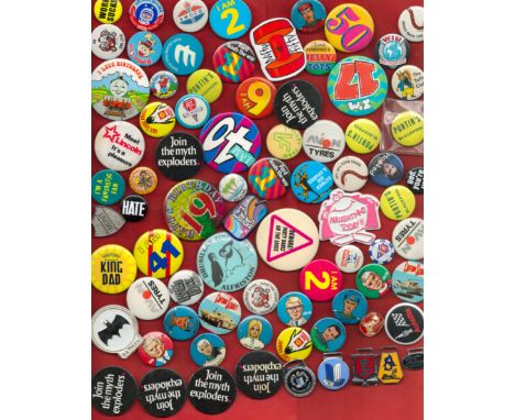Badges and Fobs Collection, Approx 65 to 70 Badges plus 6 Fobs, interesting assortment including Thomas The Tank Engine, Put 