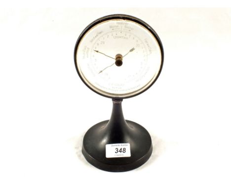 A C.P. Georz German desk barometer, serial number 11589, height 23cm