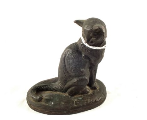 A Bronze of a cat by E.Fremiet