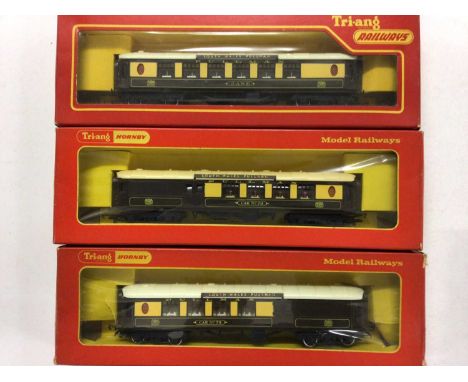 Triang Hornby OO gauge South Wales Pullman cars 'Jane' (x2) &amp; No.79 (x2) plus Hornby Pullman car 'Lucille' R229 &amp; 'Ma