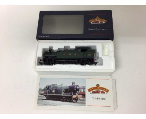 Bachmann 00 gauge locomotives 5700 Pannier Tank 7739, BR Black early emblem, 32-211, Class Y Tank locomotive "Northern Counti