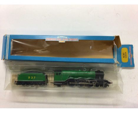 Horny OO gaugeThomas the Tank Engine models including Percy R350, Gordon and one other, all overpainted (3)