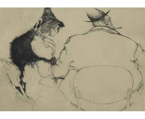 Jules DE BRUYCKER (1870-1945), etching from the album Gens de chez nous, numbered 51/100 and signedJules DE BRUYCKER (1870-19