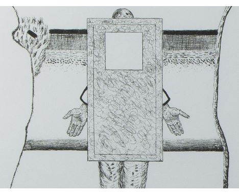 Roger RAVEEL (1921-2013), etching Ziehier een mens, numbered 27/30, signed and dated 1997Roger RAVEEL (1921-2013), ets Ziehie