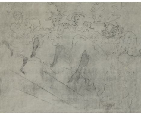 Henri DE TOULOUSE-LAUTREC (1864-1901), ets La Troupe de Mademoiselle Eglantine, monogramHenri DE TOULOUSE-LAUTREC (1864-1901)