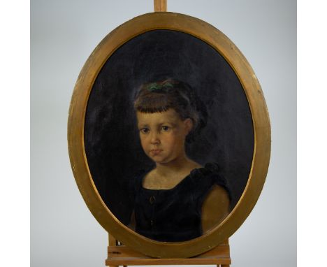 Oil on canvas Child portrait, E. Meyer, 1876Olie op doek Kinderportret, E. Meyer, 187654 x 44.5 cm Provenance: private collec