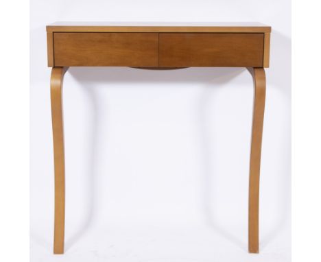Design wall console with 2 sliders, 1980sDesign muurconsole met 2 schuiven, jaren '8090.5 x 86 x 28 cm