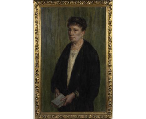 Juliaan DE VRIENDT (1842-1935), oil on canvas, Portrait of his mother, signed and dated 1927Juliaan DE VRIENDT (1842-1935), o