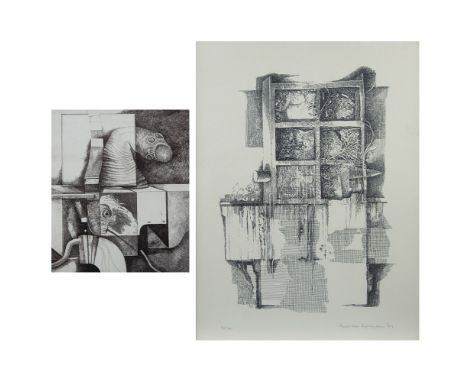 Paul VAN GYSEGHEM (1935), 2 etchings, Pandora box, numbered 6/20, signed and dated '74 and etching Untitled, numbered 14/52, 