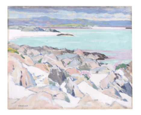 Francis Campbell Boileau Cadell (1883-1937) - Iona, East Bay Oil on board Signed lower left Further signature and inscription