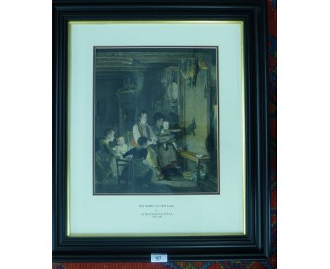After Sir David Wilkie, RA, HRSA,  The Rabbit on the Wall Framed print 30 x 35cm