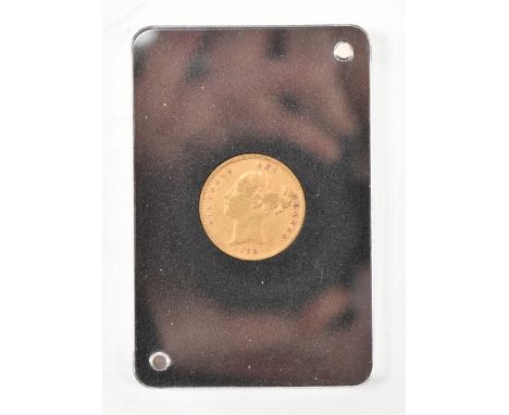 UNITED KINGDOM - Queen Victoria, 22ct gold half sovereign, 1880, obverse young head portrait of the Queen. Measures approx. 1