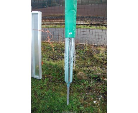 A rotary clothes line.