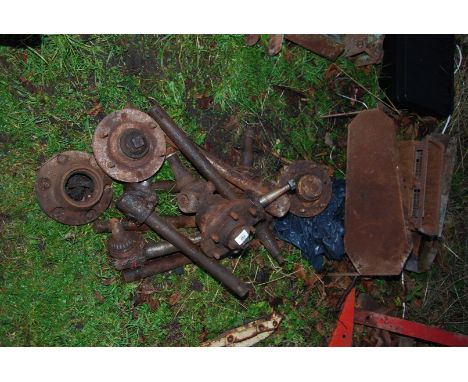 Tractor hubs and stub axles, guard, etc.