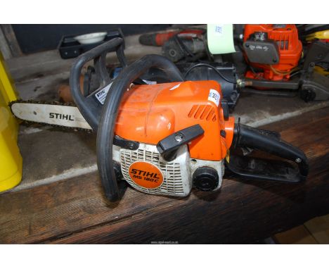 A Stihl chainsaw.