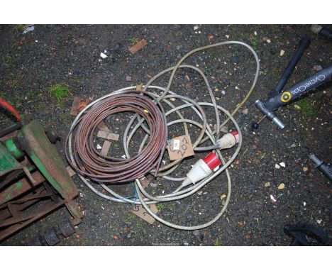 Electric 410 protected cable with sockets and 6mm copper pipe