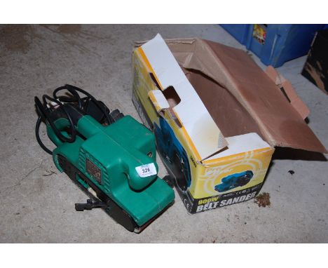 A Pro User belt sander, no drive, motor runs.