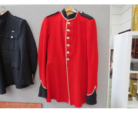 A post-war Norfolk Volunteer cadet force red dress jacket and trousers 