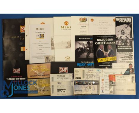 Selection of varied memorabilia at Old Trafford to include 1995 Rugby Premiership Final (Leeds v Wigan) programme, 2006 Rugby
