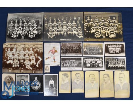 Rugby League Postcard etc Selection (36): Lovely vintage selection, b/w postcards of old teams: Australia, NZ All Golds, lots