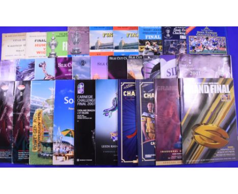 Rugby League Finals Programmes &amp; Testimonials &amp; Benefits Brochures etc (c.40): Dealer's Delight? Large selection of 2