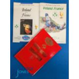 1987(2) & 89 Ireland v France Rugby Programmes (2): A VIP, special cover issue, as well as a