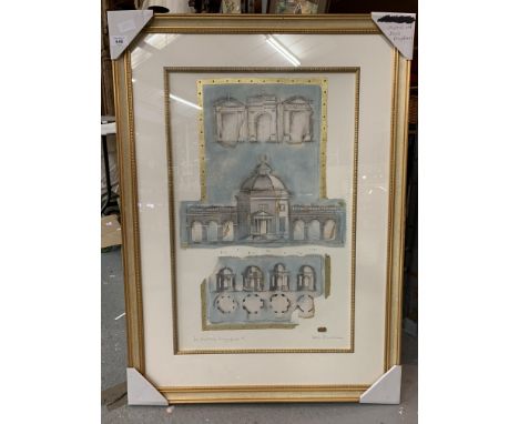 A FRAMED PRINT 'LA MAISON MAJESTEUSE I' BY KEVIN BLACKHAM 