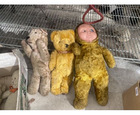 A COLLECTION OF DOLLS AND TEDDY BEARS 