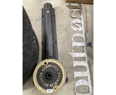 A DECORATIVE CAST IRON PIPE 