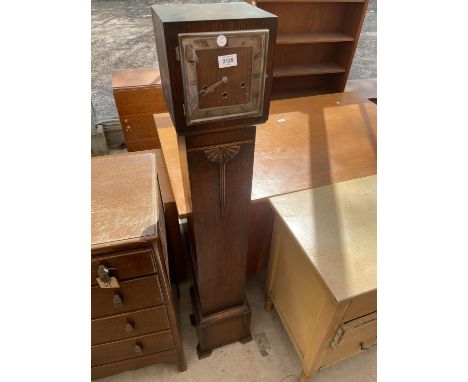 AN EARLY 20TH CENTURY OAK GRANDMOTHER CLOCK BY FATTORINIS WORKS 