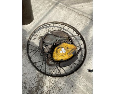 A VINTAGE CYCLEMASTER WHEEL WITH ENGINE 