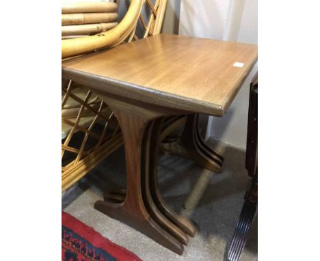 ERCOL STYLE NEST OF THREE TABLES