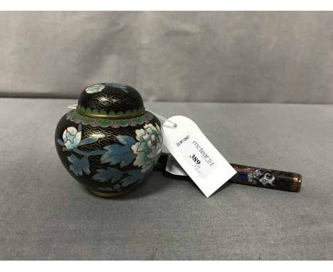 CHINESE CLOISONNE VASEalong with a Japanese chopstick set