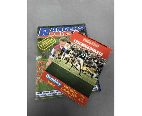 LARGE COLLECTION OF VINTAGE PROGRAMMESincluding Scotland, England, Rangers, and Ireland