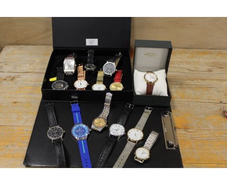 A QUANTITY OF GENTS ASSORTED WRIST WATCHES TO INCLUDE ROTARY