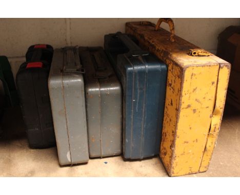 FIVE VARIOUS ELECTRICAL POWER TOOLS WITH CASES