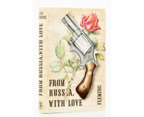 Fleming (Ian) From Russia With Love, first edition, original boards with gun-and-rose design to upper cover in bronze and sil