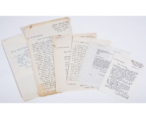 Vaughn-James (Martin) Collection of 8 Autograph Letters to Tom Maschler, 16pp., Ontario, Canada, 1 August 1971- 25 July 1974,