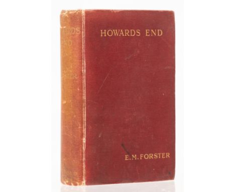 Forster (E.M.) Howards End, first edition, first issue with "A Stepson of the Soil" featured on last page of advertisements, 