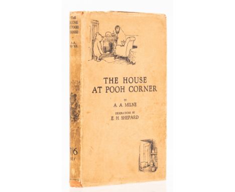 Milne (A.A.) The House at Pooh Corner, first edition, ink gift inscription on half-title, pictorial endpapers with strip of t