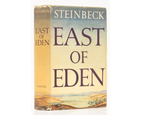 Steinbeck (John) East of Eden, first edition, first issue with 'bite' for 'bight' on p.281, original cloth, spine ends bumped