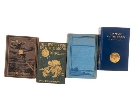Wicks (Mark) To Mars Via the Moon, first edition, signed by the author on front free endpaper, spotting to first few pages an