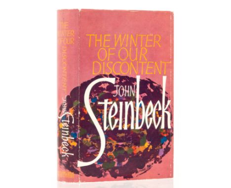 Steinbeck (John) The Winter of Our Discontent, first English edition, signed presentation inscription from the author "To Hen