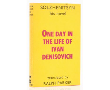 Solzhenitsyn (Alexander) One Day in the Life of Ivan Denisovich, first English edition, original boards, dust-jacket, spine a