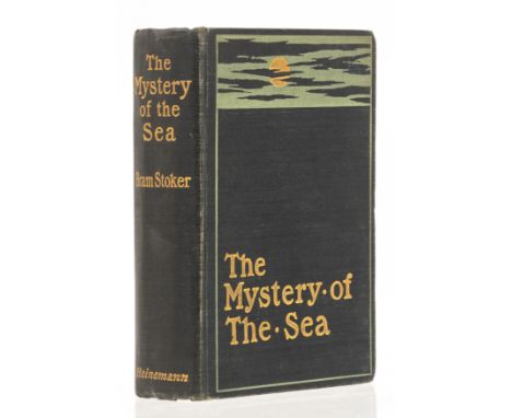 Stoker (Bram) The Mystery of the Sea, first edition, bookplate torn away leaving worn and rubbed endpapers, offsetting, owner