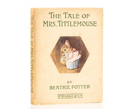 Potter (Beatrix) The Tale of Mrs. Tittlemouse, first edition, first or second printing, colour frontispiece, plain title vign