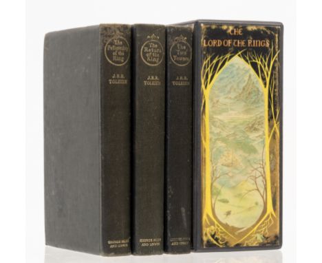 Tolkien (J.R.R.) The Lord of the Rings, 3 vol., deluxe edition, [one of 1000 sets], folding maps, original black buckram, lig