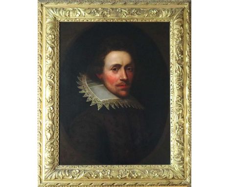 Manner of Marcus Gheeraerts II (17th Century) Portrait of a Gentleman with lace ruff, oil on canvas, measurements 59 x 46 cm,