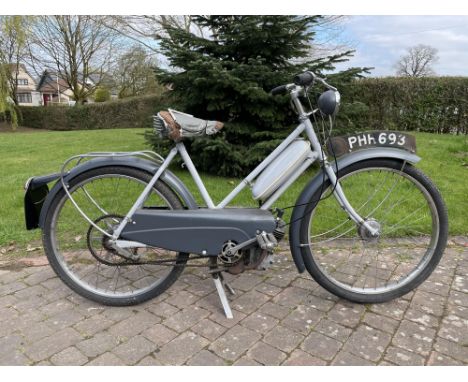 Rare, Ladies-framed, Raleigh moped offered at No Reserve. Before the arrival of the Mobylette range, Raleigh produced the RM1