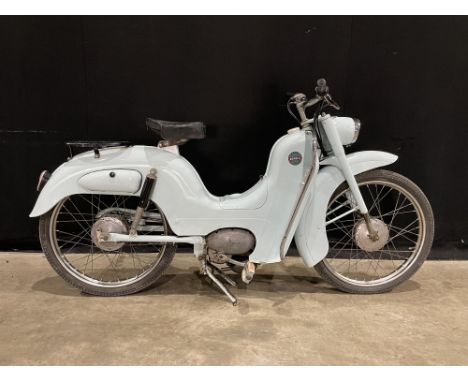 Futuristic little 1960 Moped on offer at 'No Reserve'. One of the many 50cc designs from the prolific Italian factory Origina